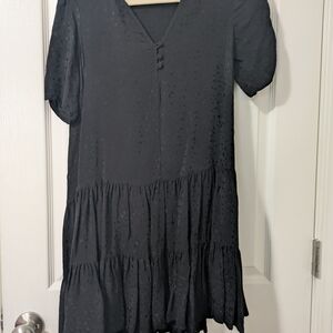 Anthropologie Black Mini Dress